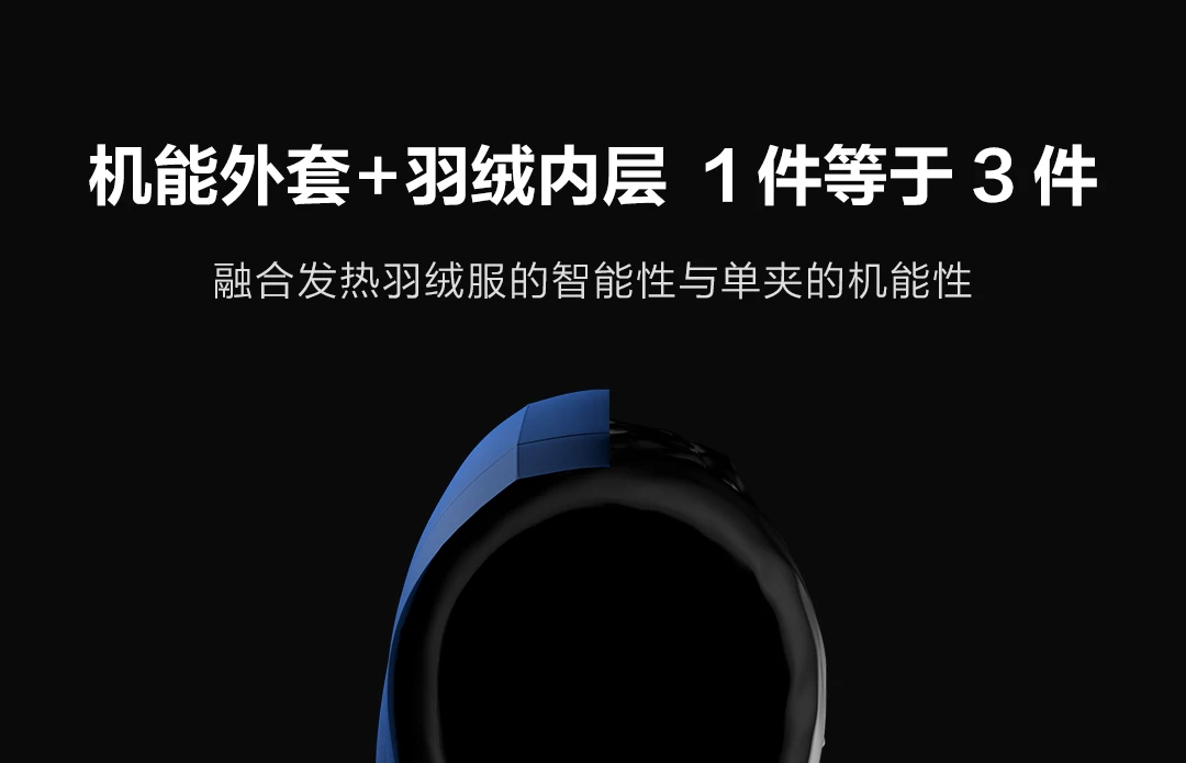 Xiaomi Youpin Cottonsmith мульти-зона нагрева три в одном смарт-пуховик может решить 120 градусов ниже нуля