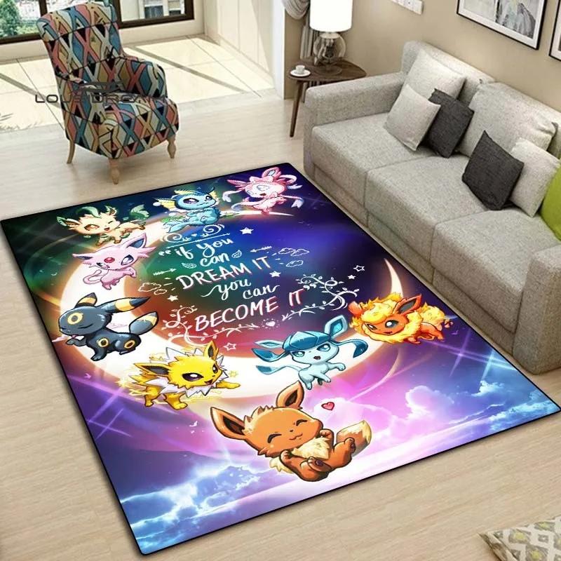 Покемон Пикачу ковры и для дома гостиная спальня вход большая площадь мягкий