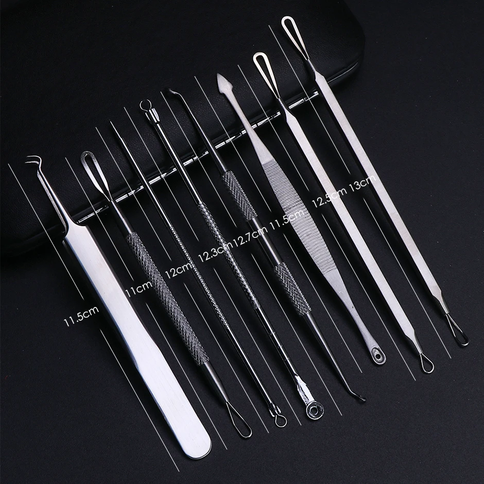 1 комплект средство для удаления черных точек экстрактор ухода за кожей лица иглы