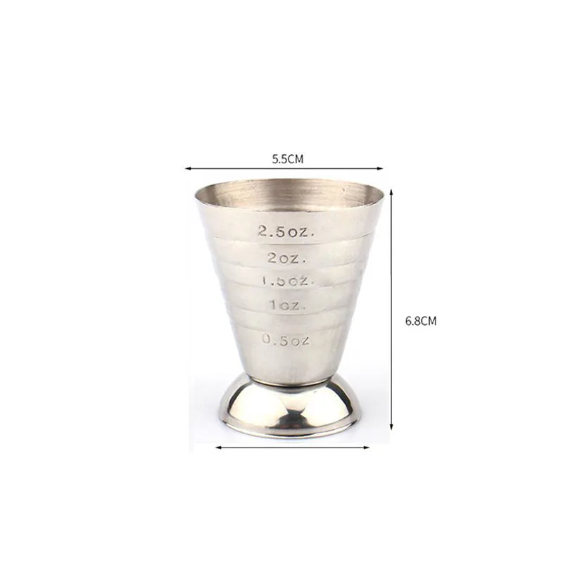 1Pcs Stainless Steel Bar Measuring Cup Cocktail Bartender Drink Mixing |