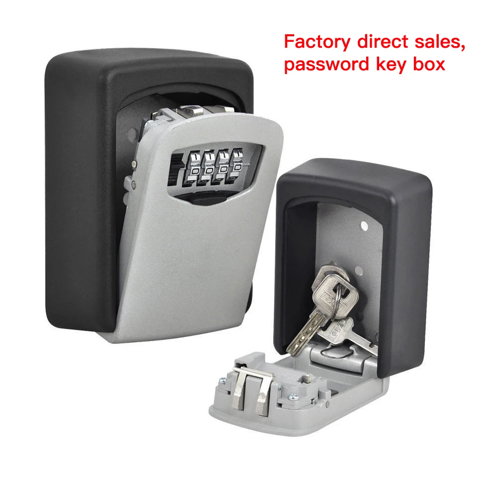 4 значный комбинированный Сейф для ключей коробка хранения с замком настенный