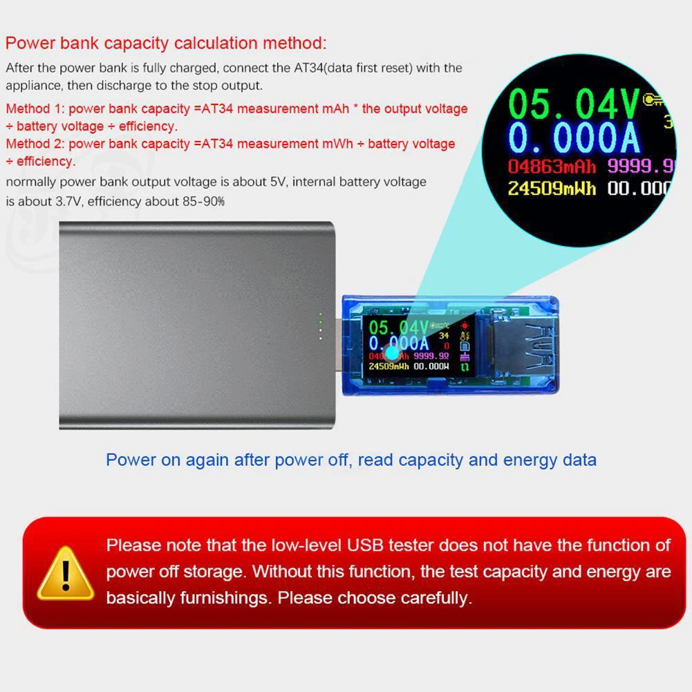 Измеритель напряжения батареи мощность вольтметр тестер ток USB 3 0 цвет ЖК-дисплей