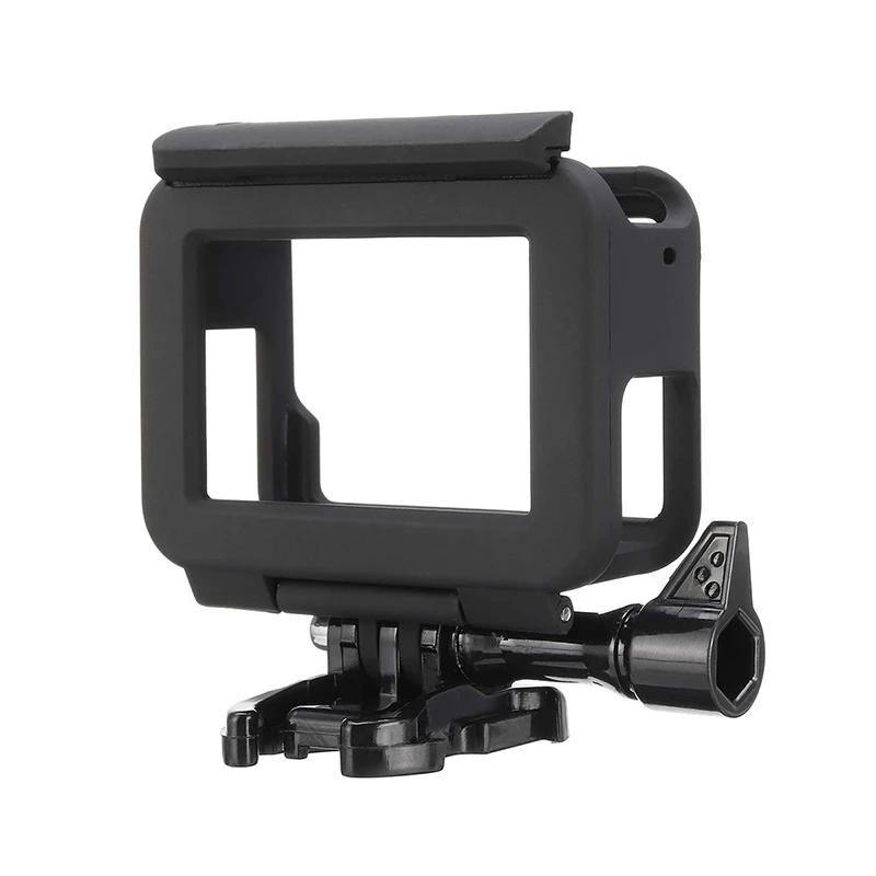 Для Go Pro аксессуар защитная рамка чехол Корпус клетка ж/крышка объектива Крышка для GoPro Hero 5 6 7 черная Экшн-камера