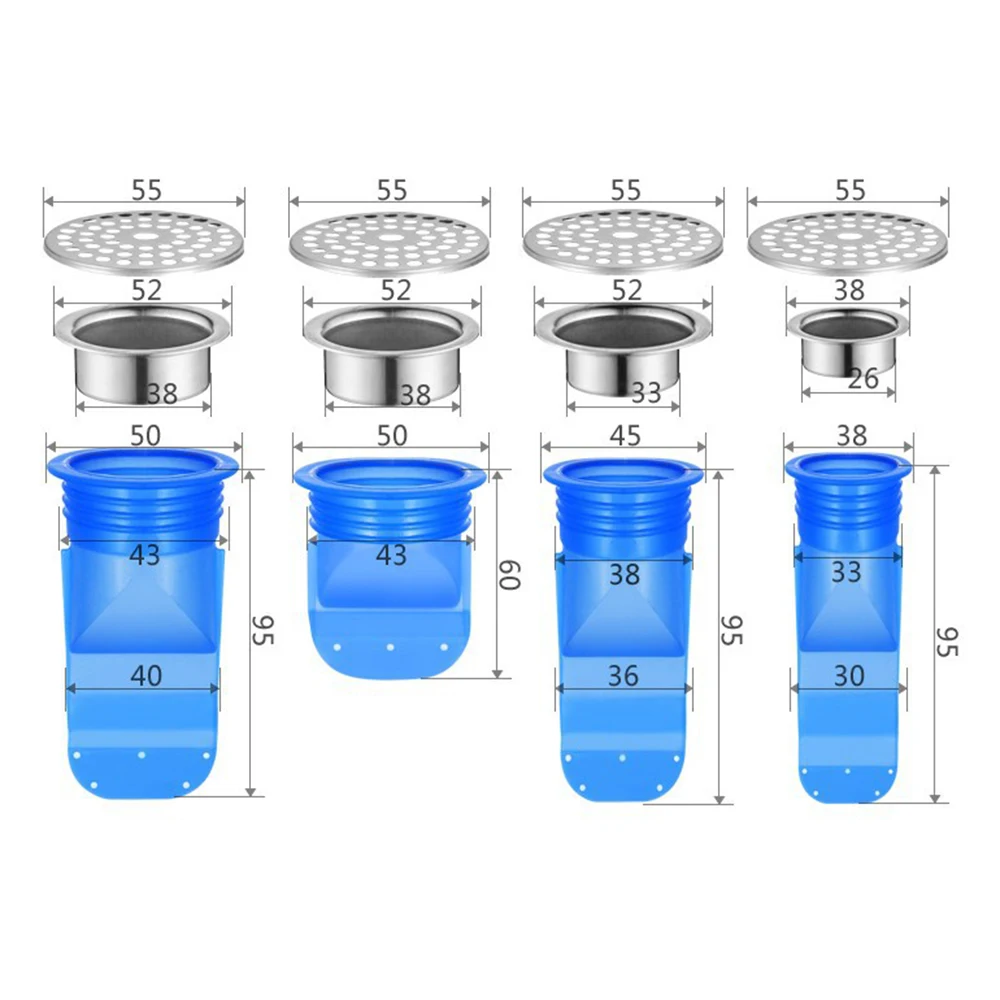 2 набора дезодорант силиконовый сердечник канализационная труба уплотнительное