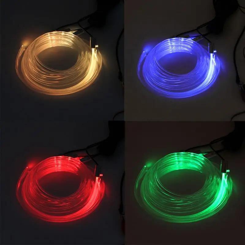 Светодиодсветильник RGB-лампа 4 в 1 для салона автомобиля 5 м |