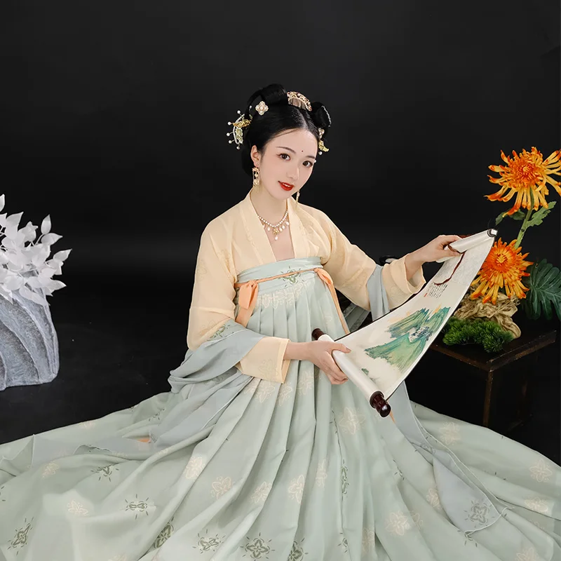 

Women Chinese Hanfu Traditional Carnival Folk Dance Clothing Dress Dance Fairy Costume Cosplay Female Princess Clothing