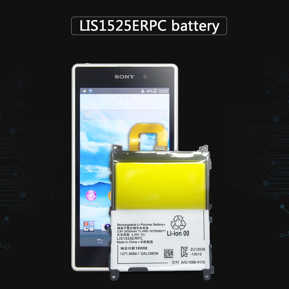 Аккумулятор для мобильного телефона Sony Xperia Z1 I1 L39h Honami C6902 C6903 C6906 C6943 LIS1525ERPC
