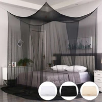 sexy mosquito net princess four door kingqueen double size home single bed prevent insect outdoor square grace white canopy net