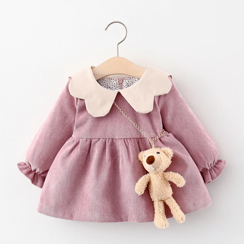 Melario Baby Girl Dress Long Sleeve Spring Winter Dress 1 Year Birthday Princess Dresses Toddler Girls Christmas Clothes Vestido