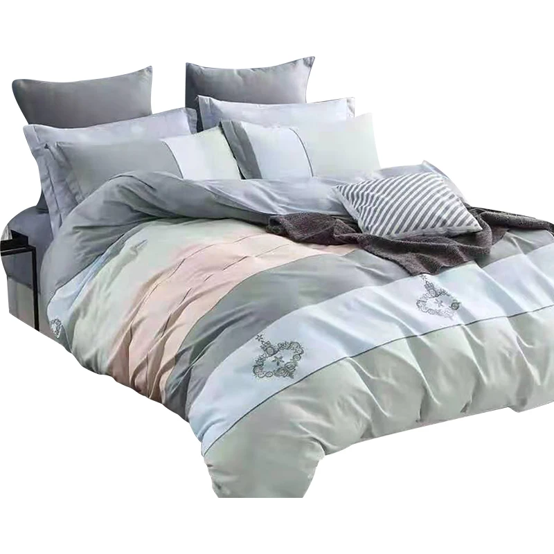 

Quality Comforter Bedding Sets Home Textile 4pcs Bedding Sets Simple Duvet Cover Bedding Cotton Comforter Set Home Decor FF80S