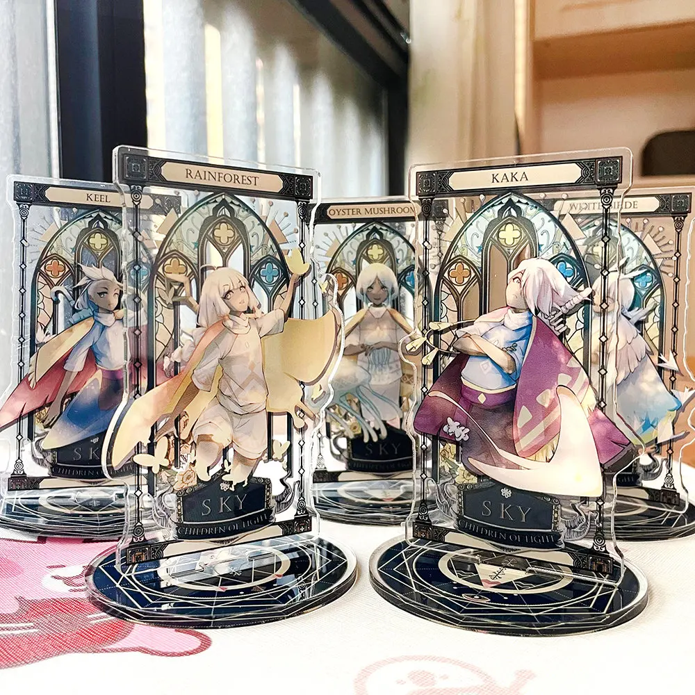 

Аниме небо светильник Guangyu Таро Белые Птицы акриловая подставка фигурка настольная подставка Фигурка декоративная модель подарок