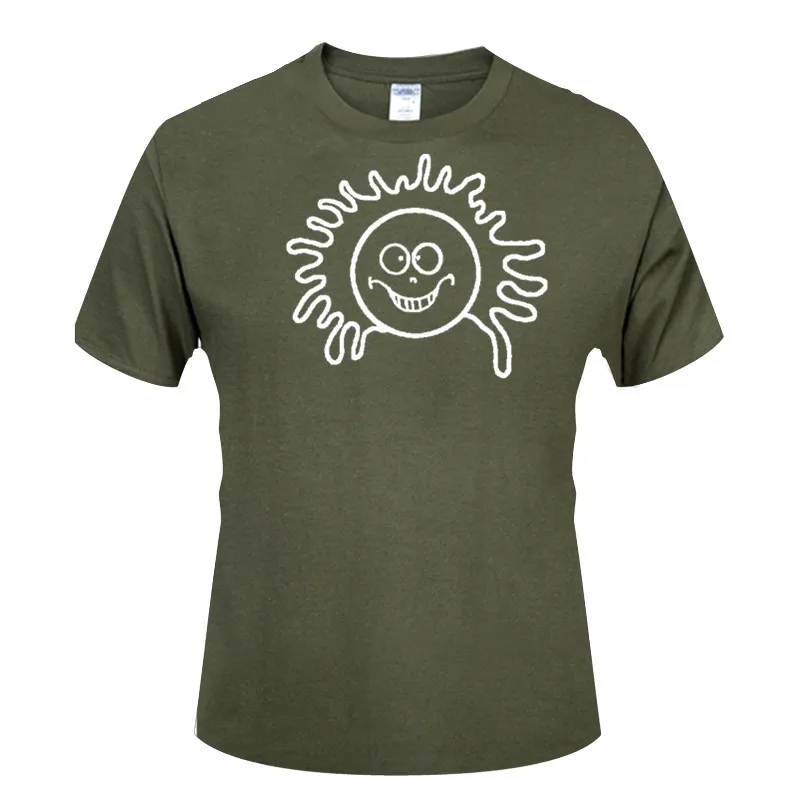 Radiate sun radiate positivity positive quote kawaii sunshine happiness cute Cool TShirts Clothes Oversized Men Short Sleeve | Мужская