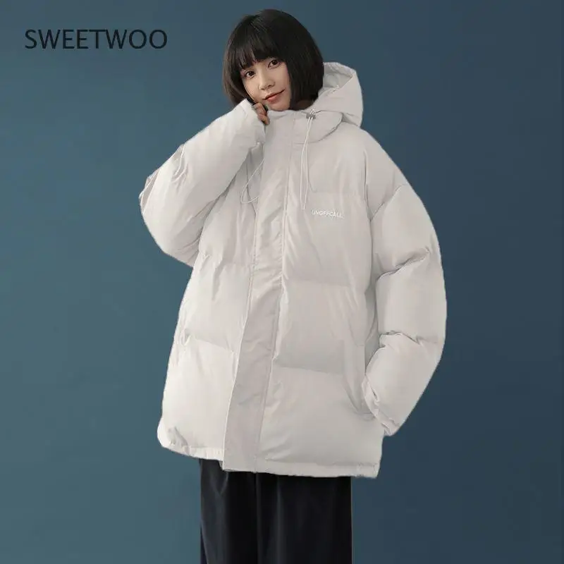 Women's Winter Down Jacket 2022 Harajuku Oversize Puffer Parkas  Korean Quilted Coats for Women Za Jackets Female 2021