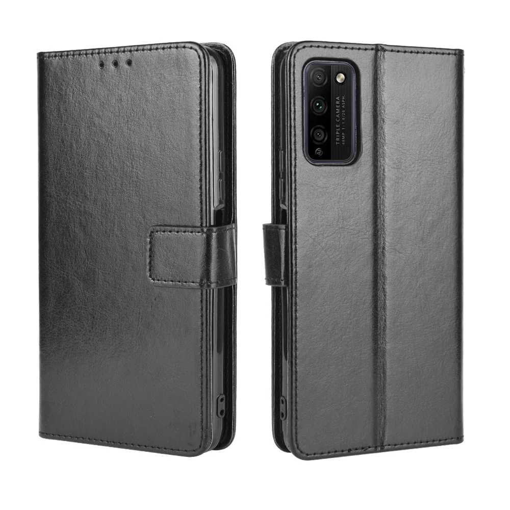 Чехол для Honor 10X Lite чехол Роскошный кожаный флип телефона бумажник Funda Capa