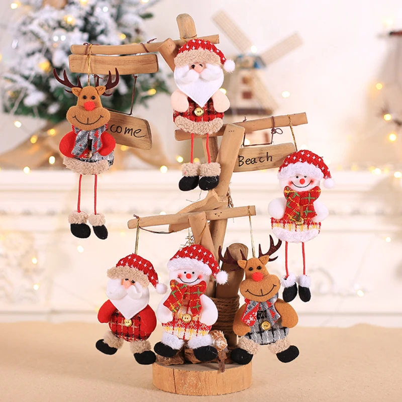 

1Pc Christmas Tree Doll Pendant DIY Christmas Decorations For Home Room Wedding Party New Year 2021 Gifts Decoration Accessories