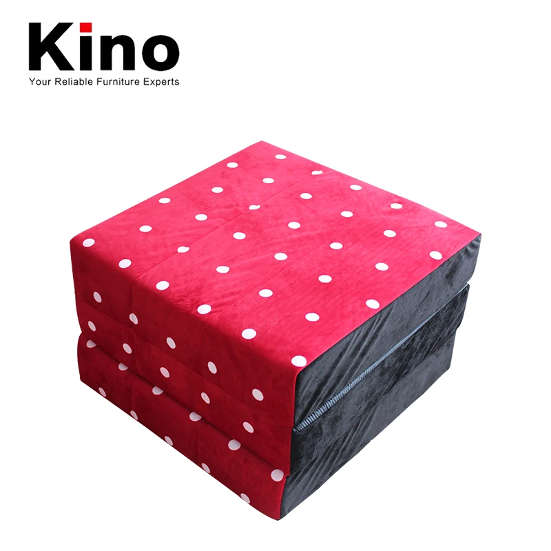 Light Comfortable Red Seat Mattress White Dot Easy Carry | Мебель