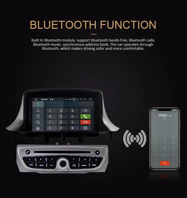 LJDA Android 9.0 Car DVD Player For Megane 3 Fluence 2009- Multimedia GPS Navigation WIFI 1 Din Car Radio Stereo 4G+64G DSP