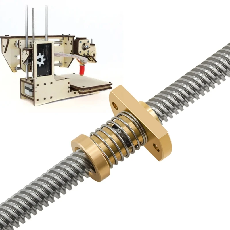 Медная гайка с противоударным винтом T8 используемая для обновления Ender 3/CR10