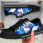 ELVISWORDSклассические туфли из вулканизованной парусины с низким берцем в стиле аниме Hunter X Hunter; Удобные мужские туфли на плоской подошве