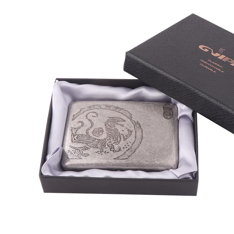 Винтажный металлический мужской чехол для сигарет футляр табака карманный