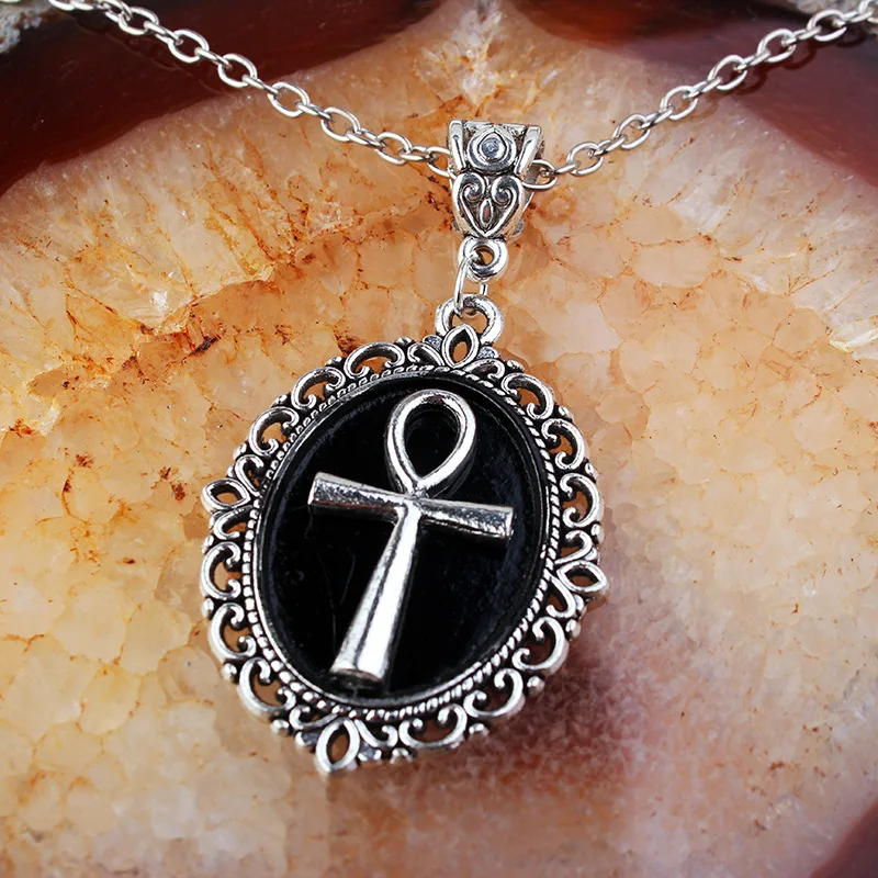 Готическое ожерелье с крестом зла для женщин черный волшебник таинственный