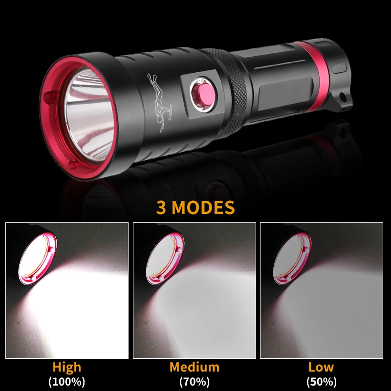 Супер яркий xhp70.2 LED IPX8 водонепроницаемый профессиональный фонарь для дайвинга 26650