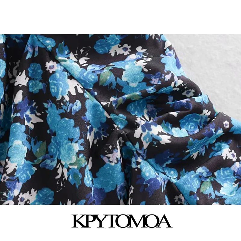 Винтажная стильная плиссированная мини-юбка с цветочным принтом для женщин, модные женские юбки трапециевидной формы с боковой молнией, повседневные юбки Faldas Mujer
