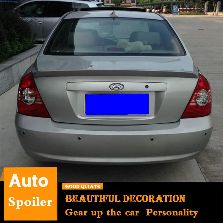 Спойлер для Hyundai Elantra 2003 2010 Sport ABS Материал заднее крыло автомобиля грунтовка цвет