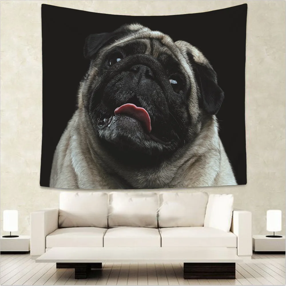 Милый гобелен с рисунком собаки Аррас мягкие украшения для дома настенный