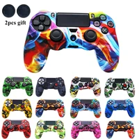 silicone protection case for sony playstation 4 ps4 controller rubber protective skin cover for ps 4 joystick gamepad cap cases