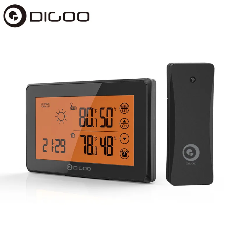 Цифровая метеостанция DIGOO с ЖК дисплеем измеритель температуры и влажности для