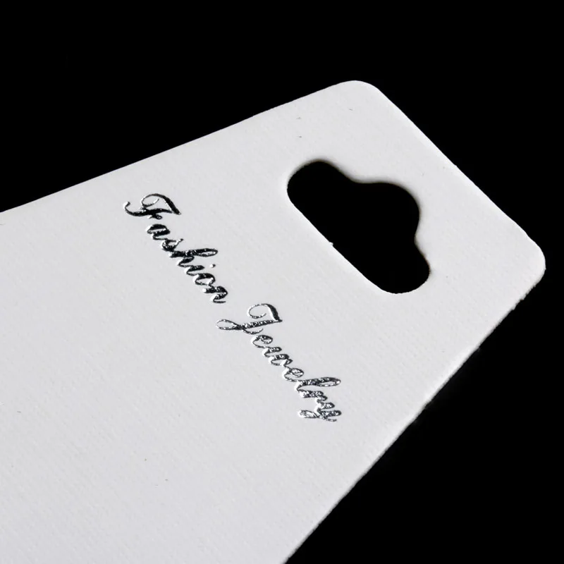 

100Pcs Jewelry Necklace Bracelet Hanging Holder Jewerly Display Paper Cards Jewelry Box Packaging