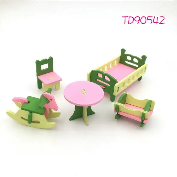 Аксессуары для кукол домик кукольная мебель стол новый подарок детей деревянная