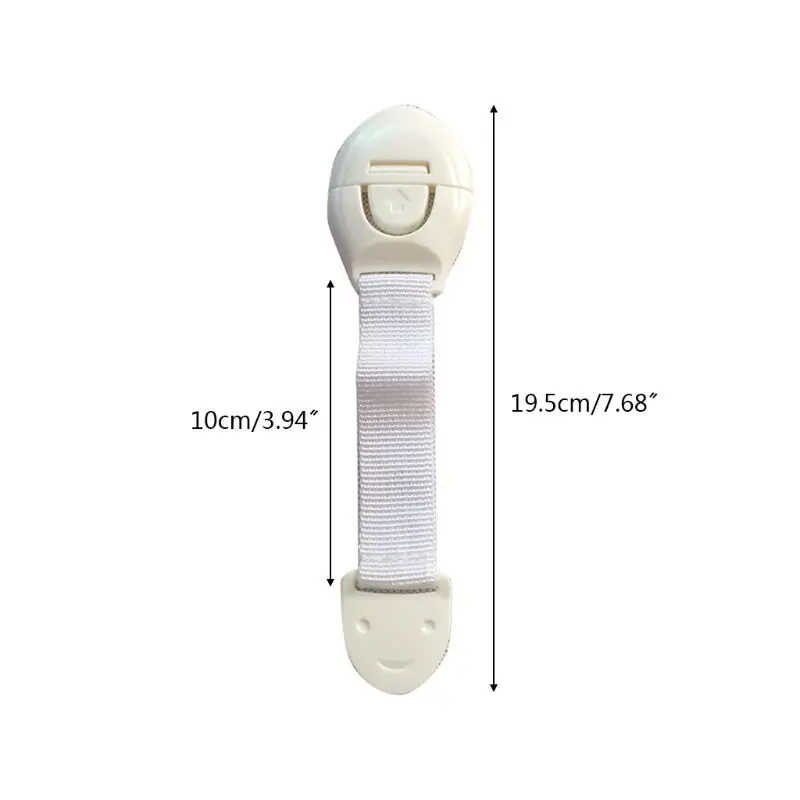 

10Pcs Child Safety Locks Adjustable Strap Latches Self Adhesive No Drilling for Baby Proofing Kitchen Fridge Drawer Cupboard