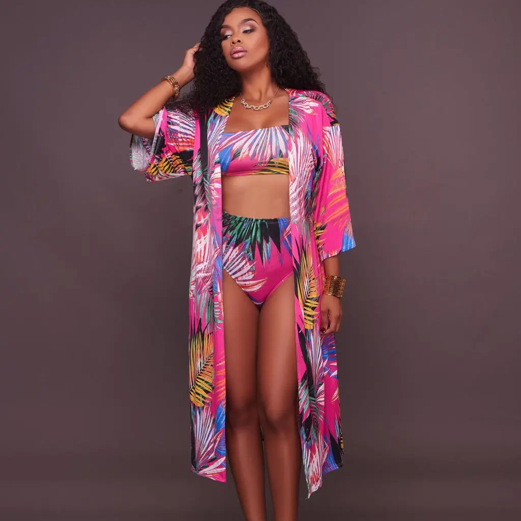 

New printed bikini suit 2021 Summer New Sexy Suit Split Swimsuit Suit Women