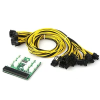 pci e power supply breakout board adapter set 1217 ports 6pin psu gpu graph card power adapter with cable