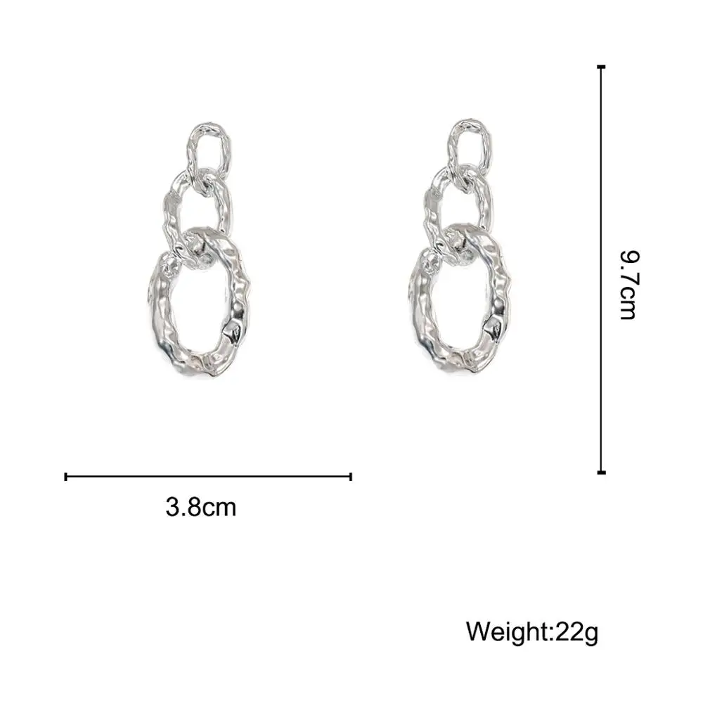 

Lifefontier Bohemian Acrylic Chain Tassel Drop Earrings Fashion Statement Earrings 2020 Punk Geometric Link Earrings Jewelry