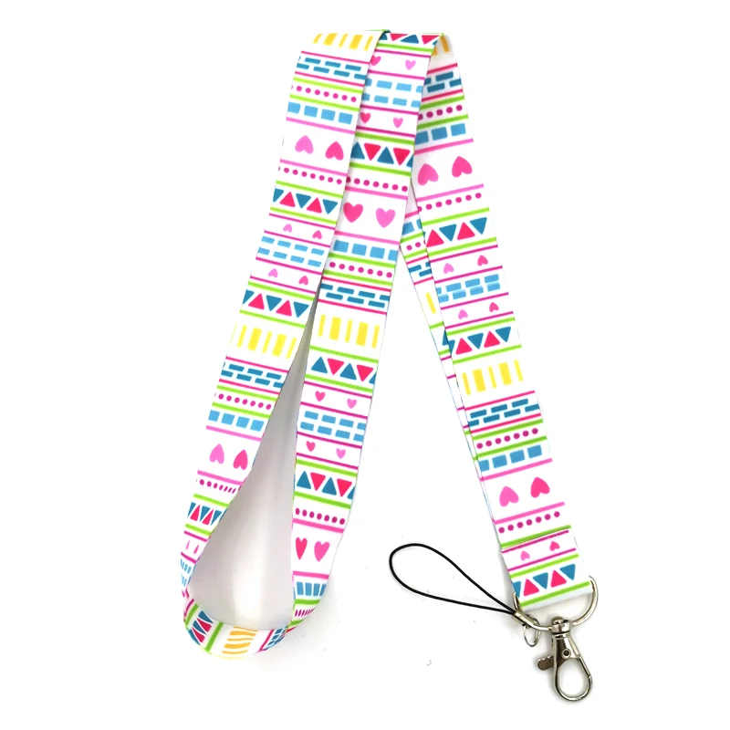 

Cute Lovely Love Keychain Lanyards For Keys ID Card Mobile Phone USB Badge Holder Hang Rope Neck Strap Lanyard With Keyring