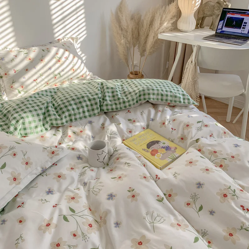 

New Style Flying Flowers In Dreams Bedding Set Cotton Bed Linen Sheet Cover 240x220 Single Double Queen King Quilt Covers Sets