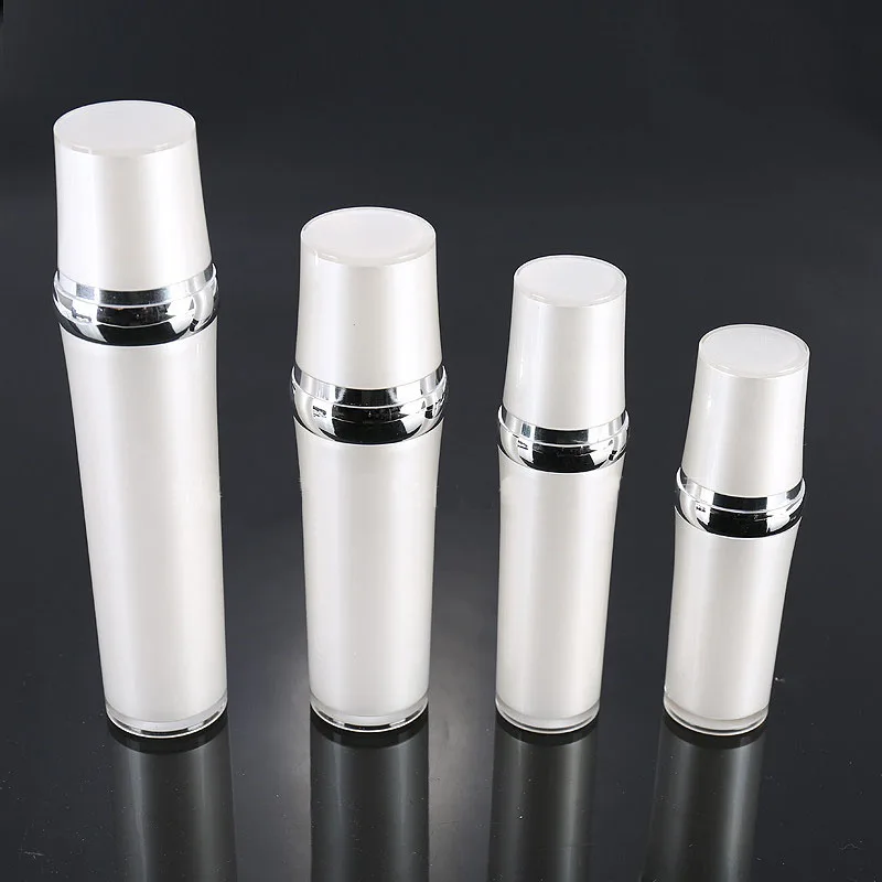 

120ml pearl white acrylic barrel type lotion bottle or emusion bottle or serum bottle or foundation bottle,cosmetic container