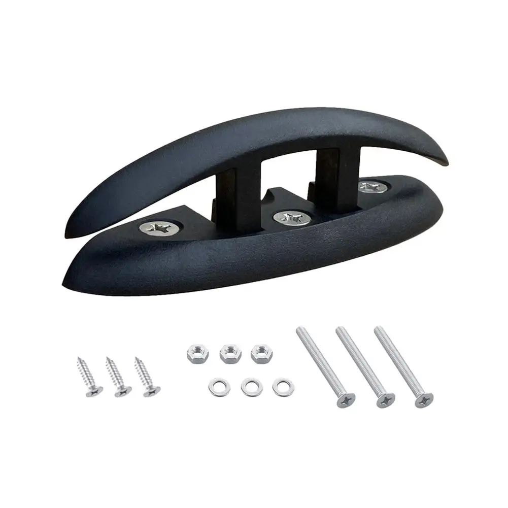 

Boat Accessories Nylon Sailboats Flip Up Folding Pull Up Cleat Dock Deck Boat Marine Kayak Hardware Line Rope Mooring Cleat