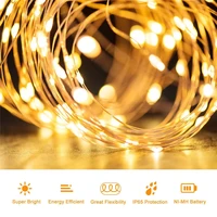led solar light fairy lamp with 12 meters 100 lights outdoor waterproof holiday wedding christmas new year decoration string