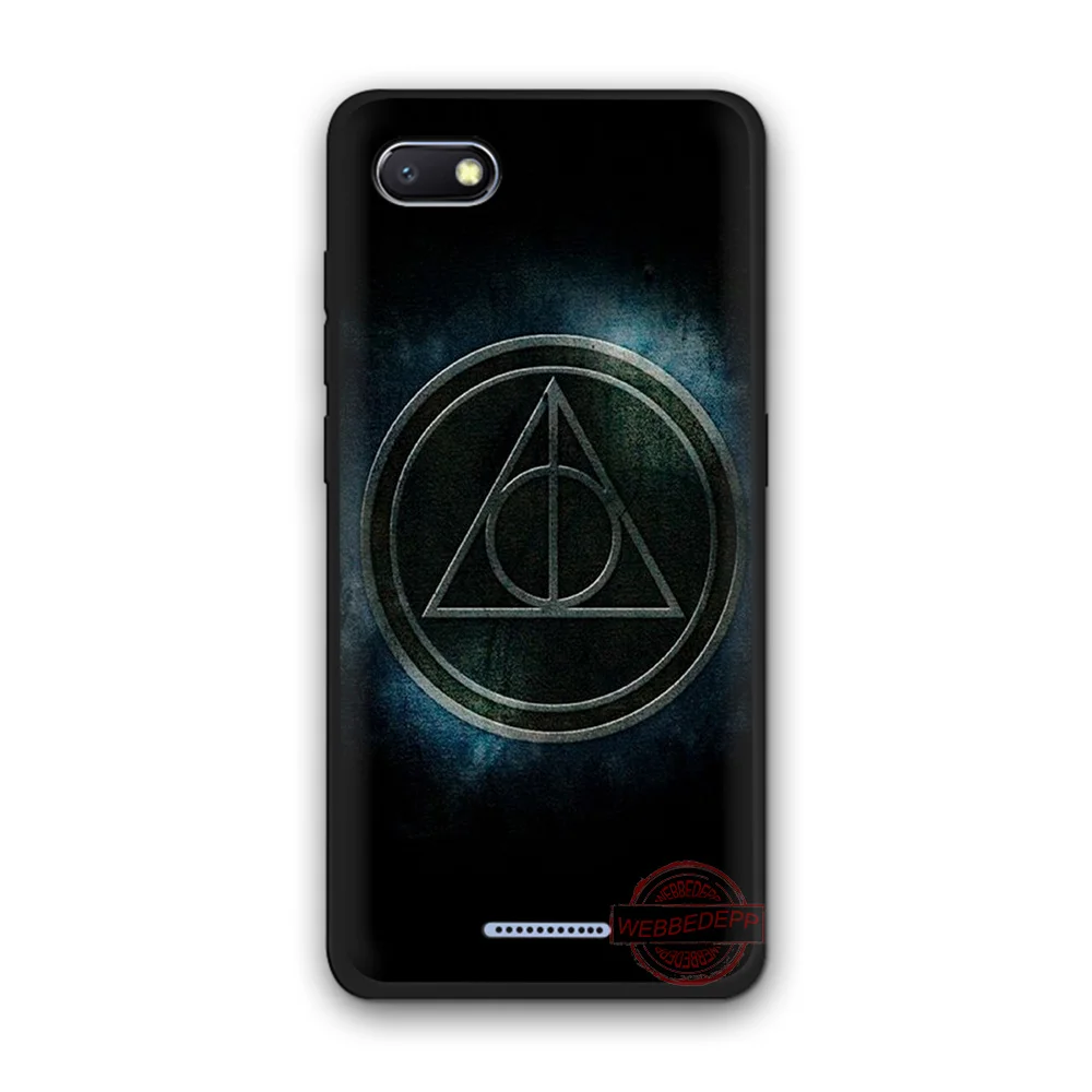 WEBBEDEPP Deathly Hallows Logo Fashion Soft Silicone Phone Case for Redmi Note 6Pro 7Pro 4A 4X 5 5A 6A 8A 7 S2 note 8 |