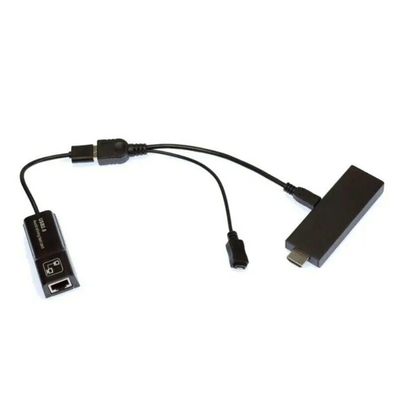USB 2.0 LAN Ethernet Adapter Converter Cable For AMAZON FIRE TV OR STICK GEN 2/3/4 STOP THE BUFFERING |