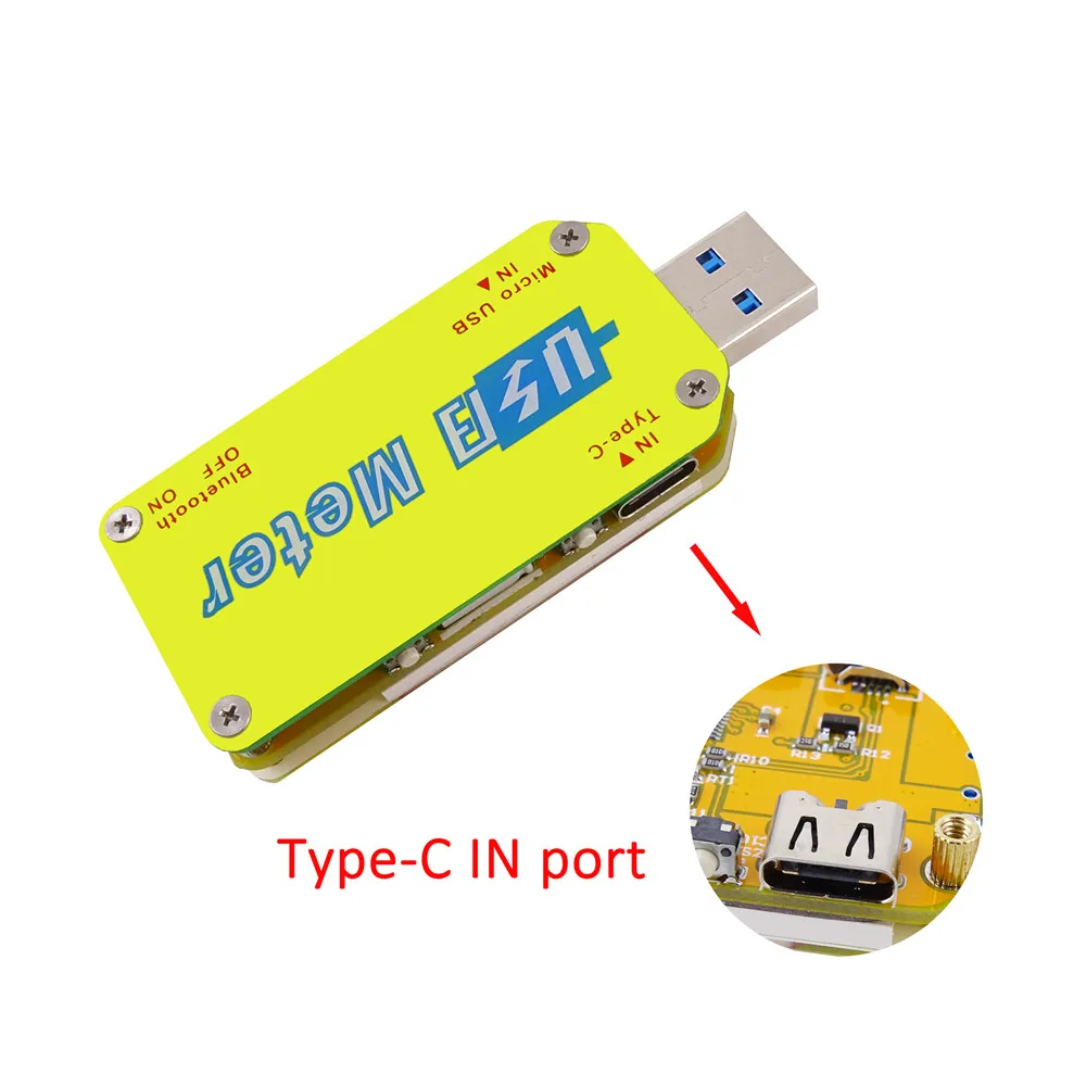 Вольтметр UM34 UM34C LD35 HD25 USB 3.0 постоянного тока амперметр измеритель напряжения для