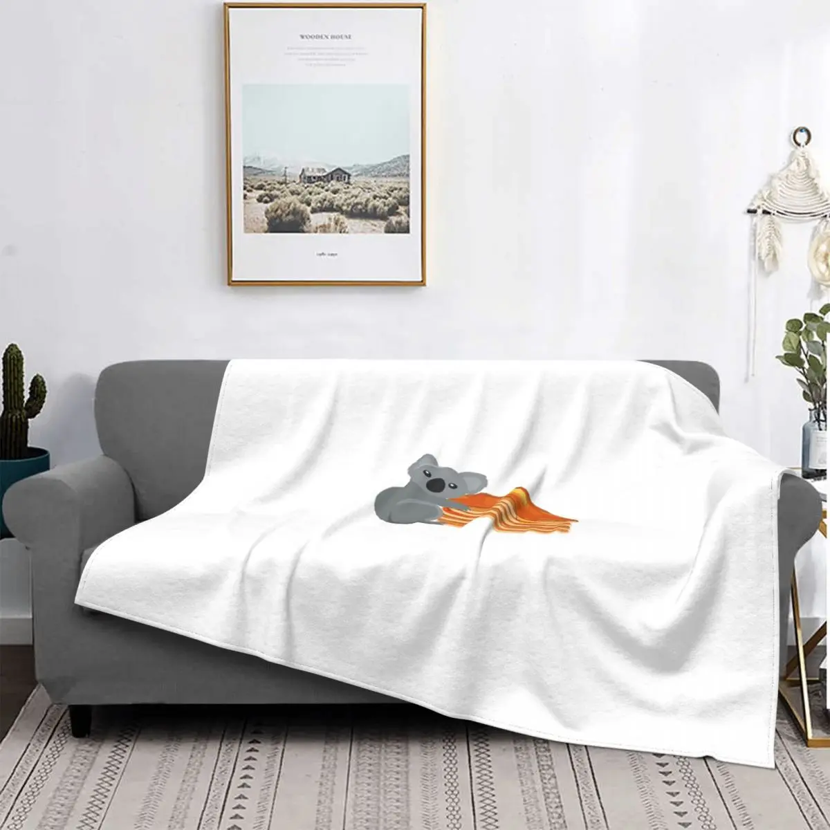 

Manta de Koala para hacer tortitas, colcha para cama a cuadros, manta con capucha a cuadros de muselina, colcha de verano