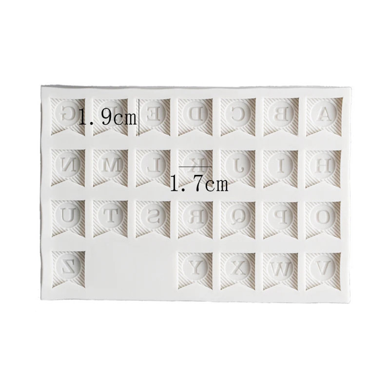 Bunting Alphanumeric Mould Silicone Mold Fondant Cake Decorating Tool Gumpaste Sugarcraft Chocolate Forms Bakeware