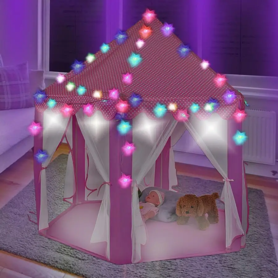 Дети играют шатер шар бассейн палатка для мальчиков и девочек принцесса замок