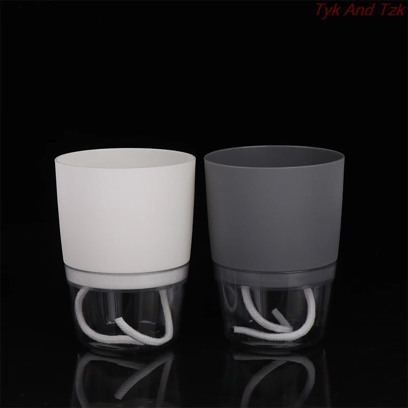 

Dual Layer Irrigate Flower Pot Vase Hanging Plastic Wall Planter Basket Planting Round Automatic Watering Planter