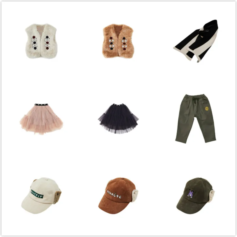 Корейский Стиль шерсть кролика жилет 20 осень-зима LD же для мальчиков и девочек